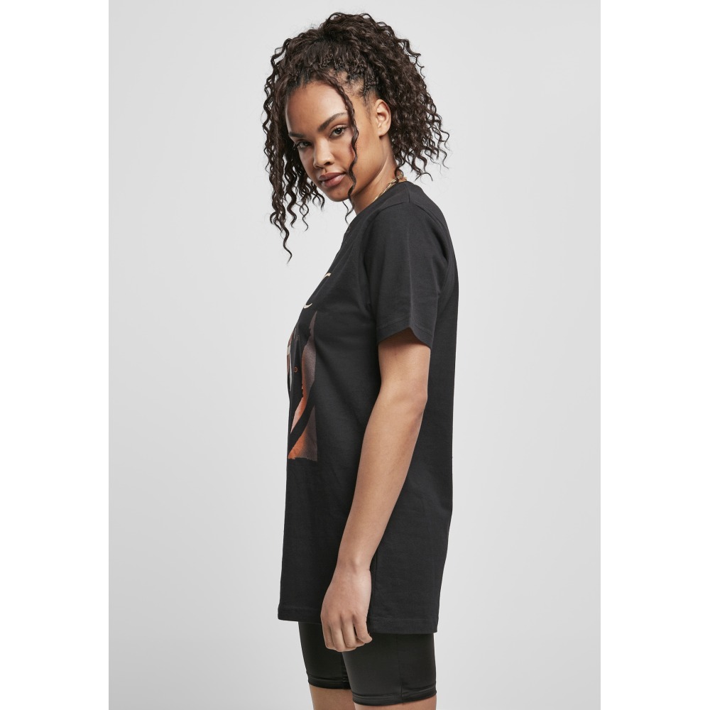 Mister Tee Tupac - Tupac Me Against The World Cover Dames Tshirt - Zwart